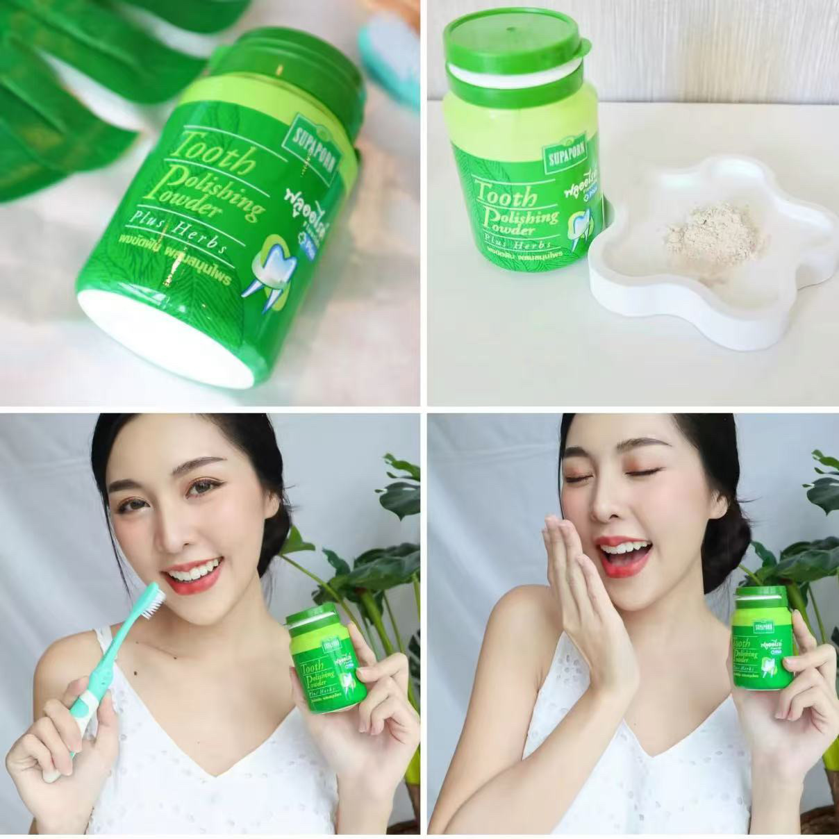 Thai SUPAPORN Herbal Tooth Pow - đánh giá và giá Herbal Wellness Products