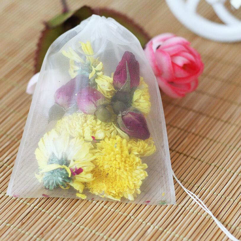 50pcs/lot Empty Tea Bag Nylon  - đánh giá và giá Herbal Wellness Products