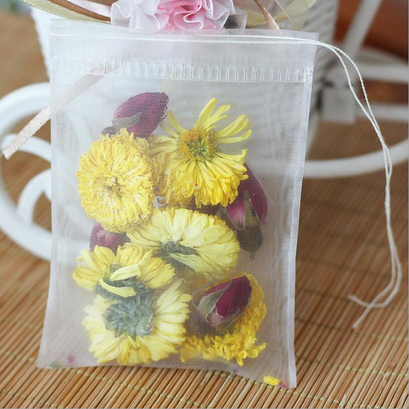 50pcs/lot Empty Tea Bag Nylon  - đánh giá và giá Herbal Wellness Products