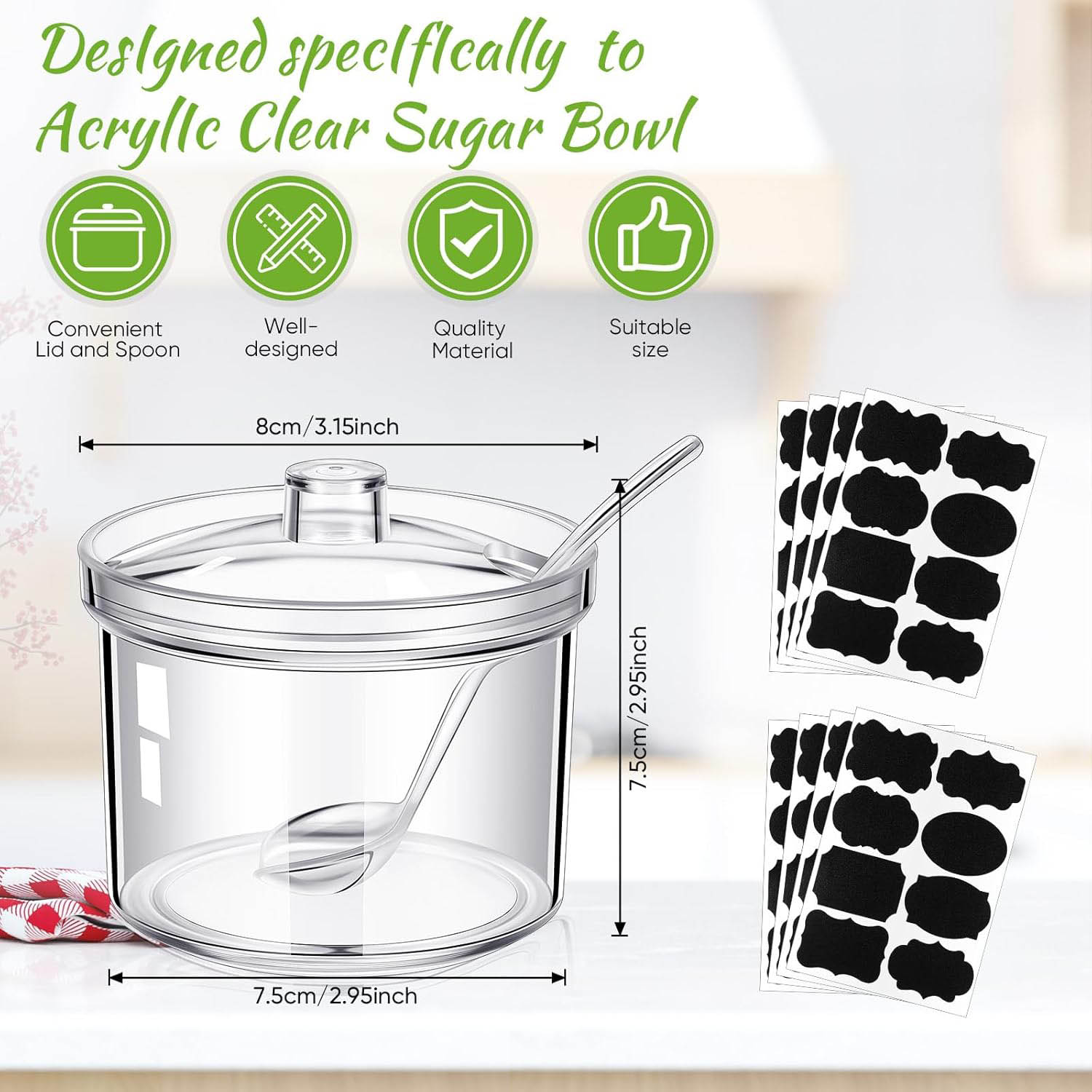 Acrylic Sugar Containers/Clear - đánh giá và giá Herbal Wellness Products